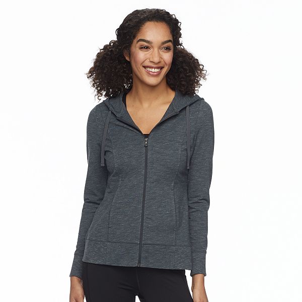 Petite Tek Gear® Dry Tek Zip-Front Hoodie