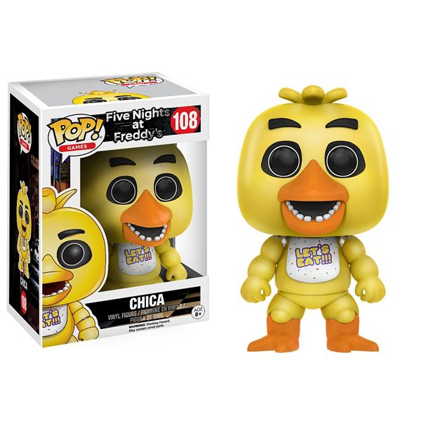 Five Nights At Freddy S Chica Funko Pop Vinyl Figure - roblox series 2 roblox super fan action figure mystery box plus