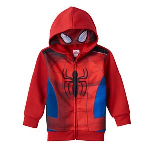 Toddler Boy Marvel Spider-Man Eye Mask Hoodie