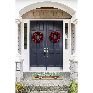 Liora Manne Frontporch Woody Wonderland Pine Indoor Outdoor Rug