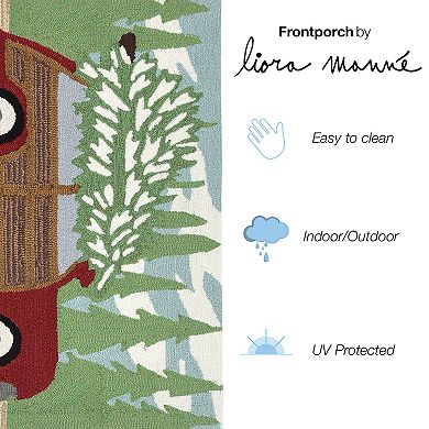 Liora Manne Frontporch Woody Wonderland Pine Indoor Outdoor Rug