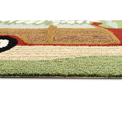 Liora Manne Frontporch Woody Wonderland Pine Indoor Outdoor Rug