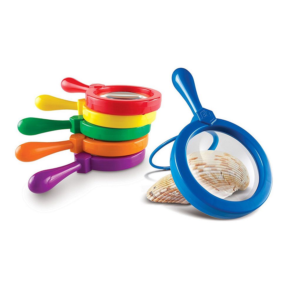 Learning Resources Primary Science Jumbo Magnifiers 6-piece Magnifying ...