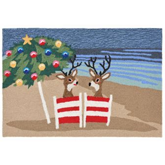 Liora Manne Frontporch Coastal Christmas Indoor Outdoor Rug
