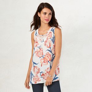 Women's LC Lauren Conrad Print Lace Tank