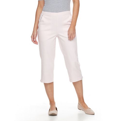 womens petite pull on capris