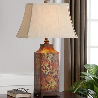 Uttermost Colorful Floral Table Lamp