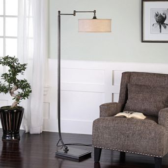 Lamine Pivoting Bronze Finish Floor Lamp