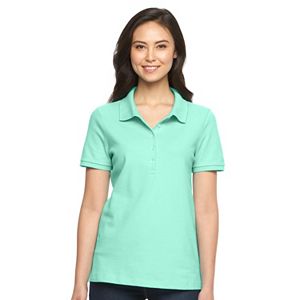 Women's Croft & Barrow® Classic Solid Polo