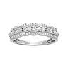 Simply Vera Vera Wang 14k White Gold 1/2 Carat T.W. Diamond Scalloped Wedding Ring