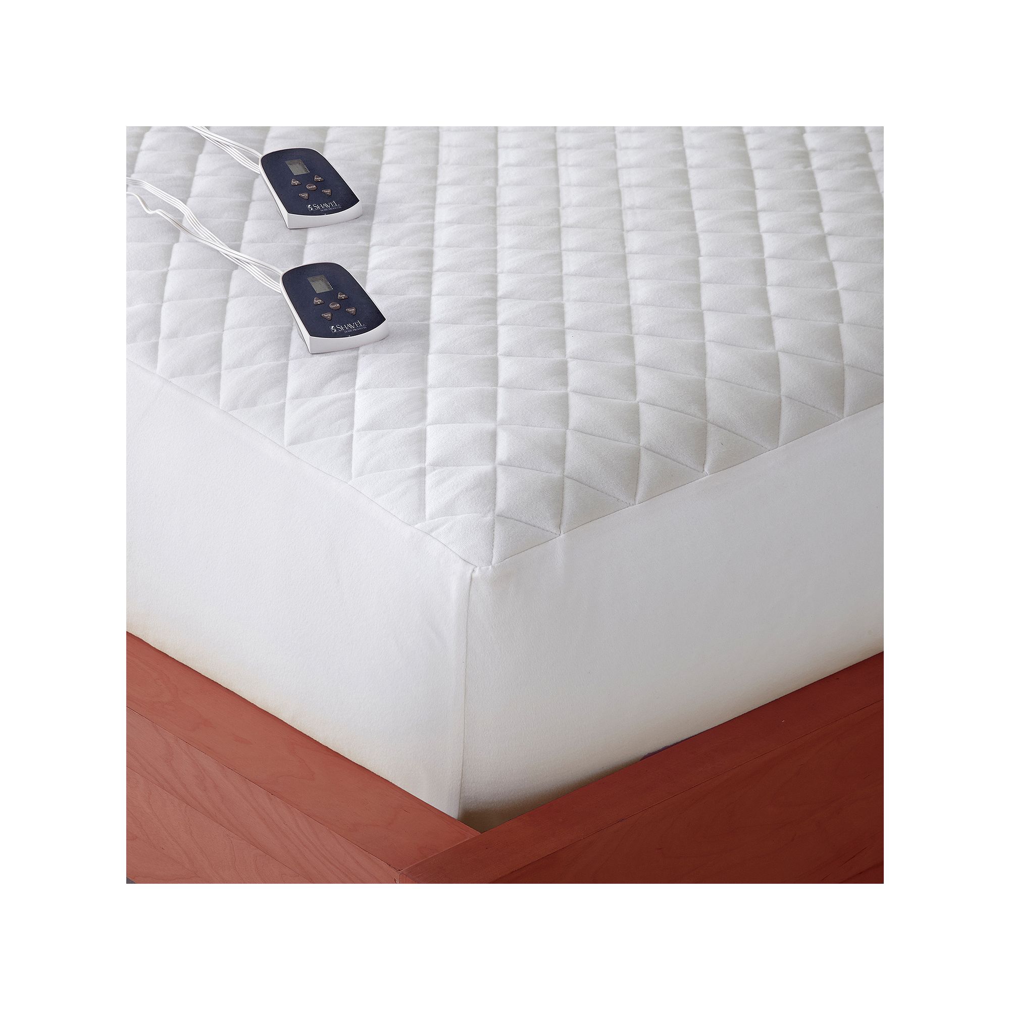 Micro Flannel® Electric Mattress Pad, White