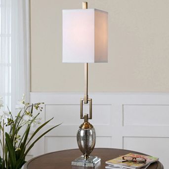 Copeland Speckled Mercury Glass Buffet Table Lamp
