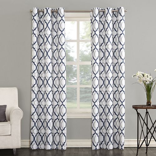 The Big One 2 Pack Geometric Decorative Window Curtains