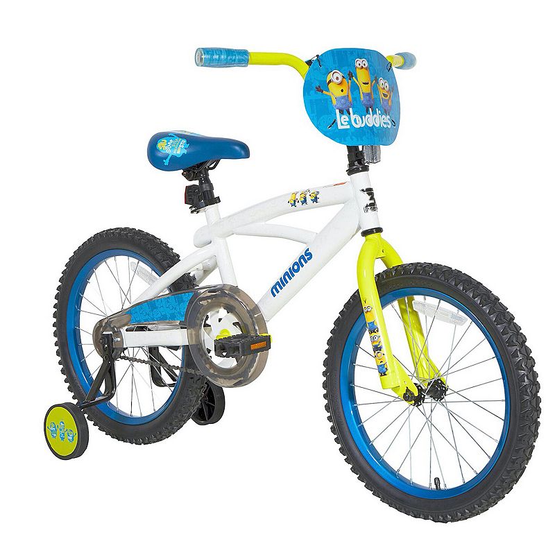Minions 18-Inch Kids Bike with Training Wheels, Multicolor