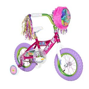 Kids DreamWorks Trolls 12-Inch Tire Bike with Training Wheels