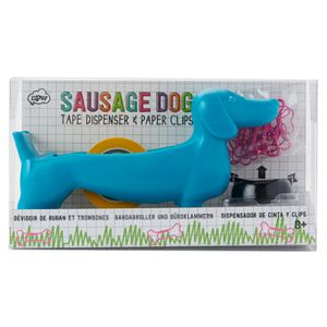 Desktop Sausage Dog Tape Dispenser Set