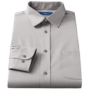 Men's Croft & Barrow庐 Fitted Solid Broadcloth Spread-Collar Dress Shirt