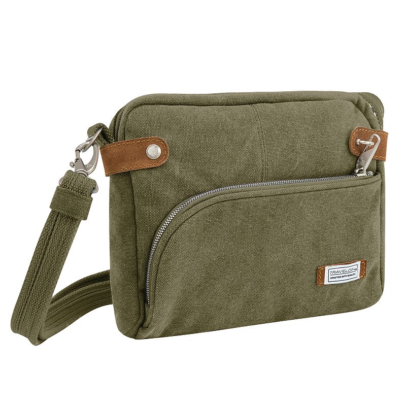 Travelon Anti-Theft Heritage RFID-Blocking Crossbody Bag, Green