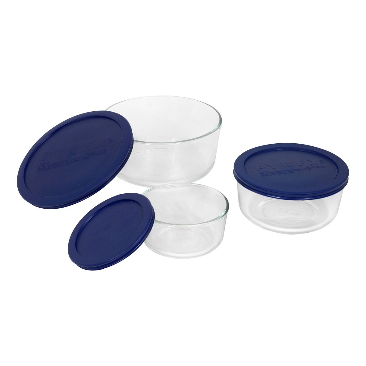 Pyrex Storage Plus 6-pc. Round Glass Covered Bowl Set