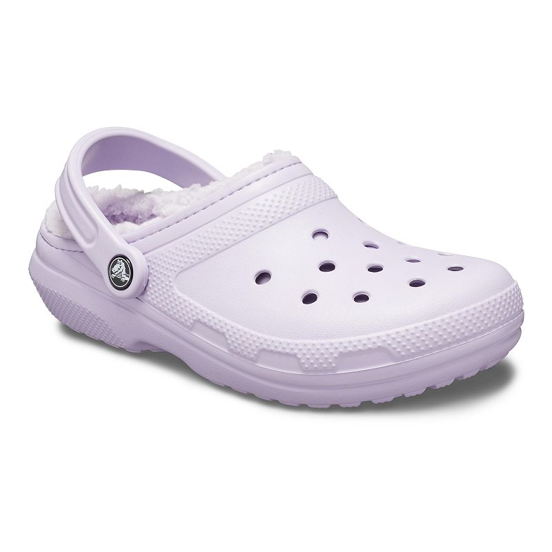 Crocs Classic Fuzz Lined Adult Clogs, Mens, Size: M4W6, Purple