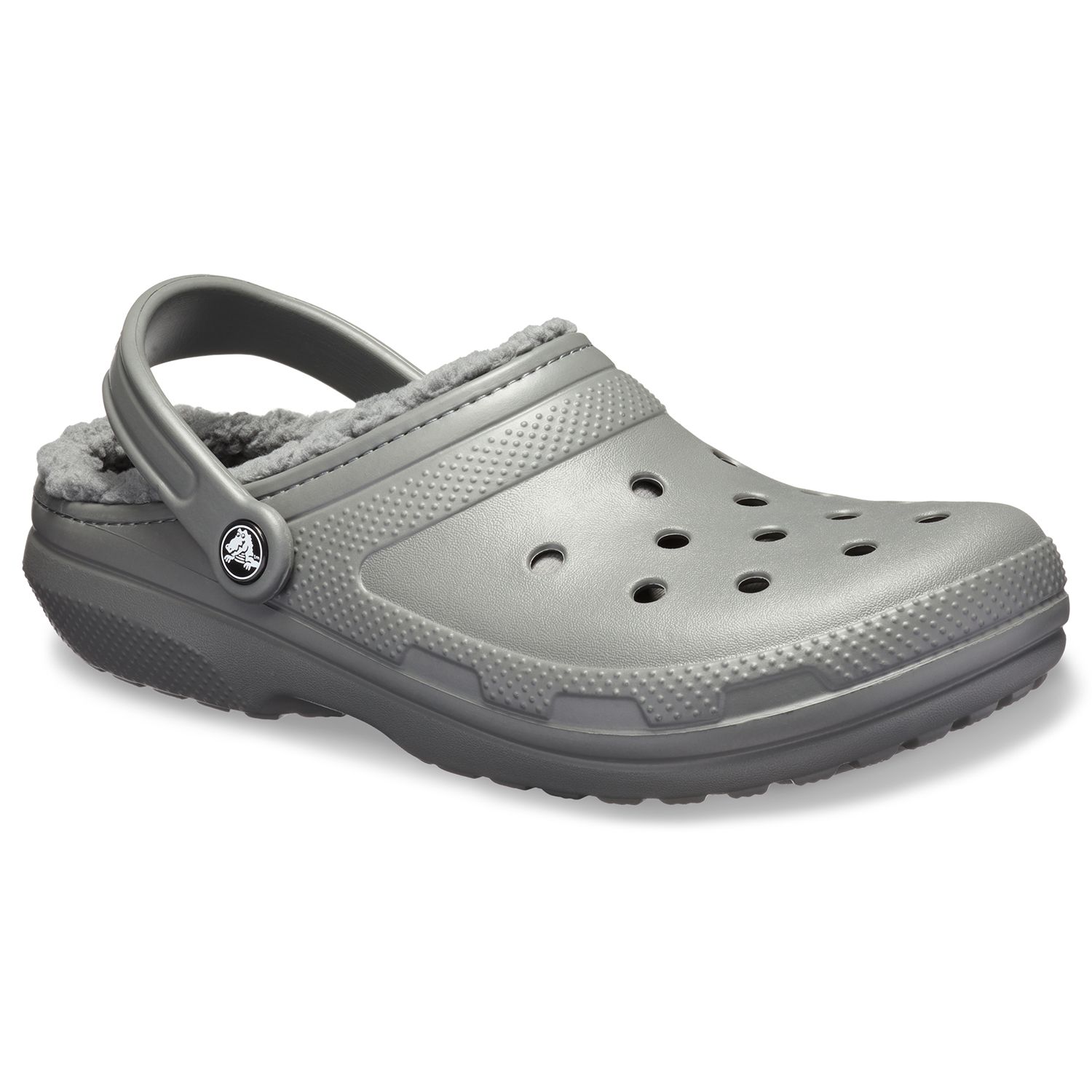 white lined crocs size 8