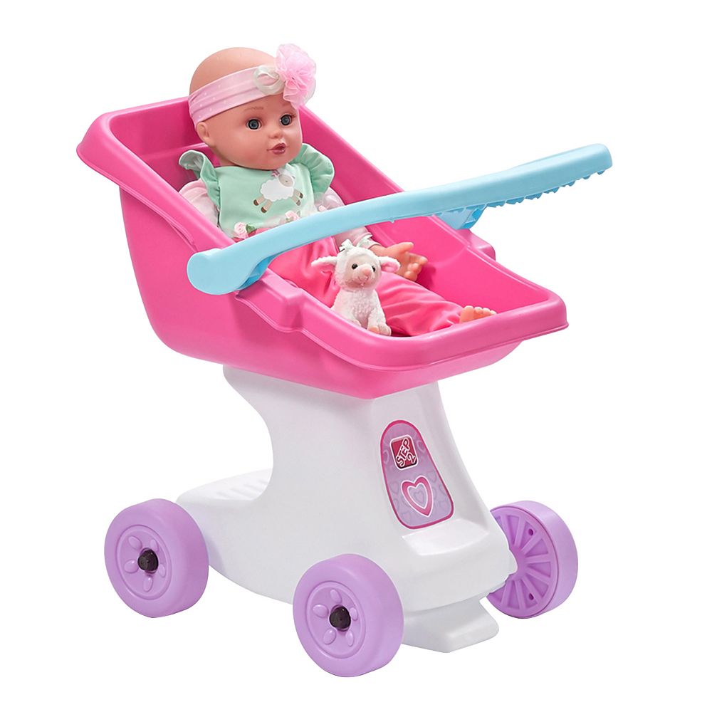 Adora Doll Accessories Adjustable Handle Deluxe Toy Play Stroller with free Diaper & Carriage Bag for Kids 2 years & up