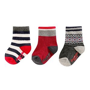 Boys 4-8 OshKosh B'gosh® 3-pk. Print Crew Socks