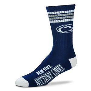 Men's For Bare Feet Penn State Nittany Lions Deuce Striped Crew Socks