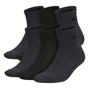 Men's adidas 6 pk Athletic Cushioned Quarter Socks