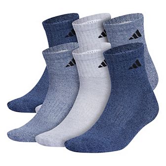 Men's adidas 6-pack Athletic Cushioned Quarter Socks