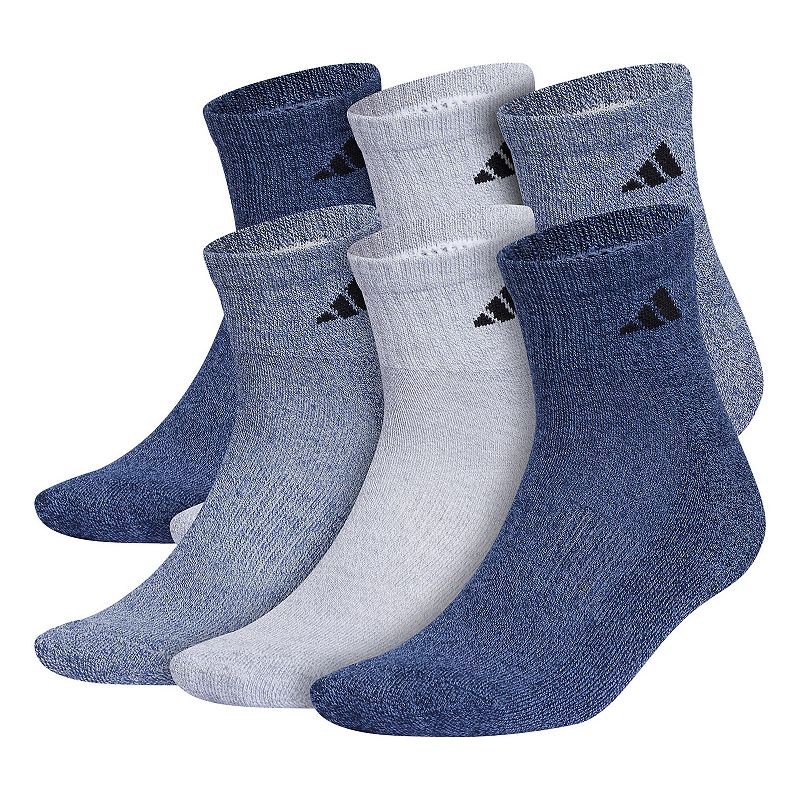 Men's adidas 6-pack Athletic Cushioned Quarter Socks