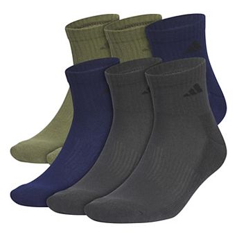 Men's adidas 6 pk Athletic Cushioned Quarter Socks