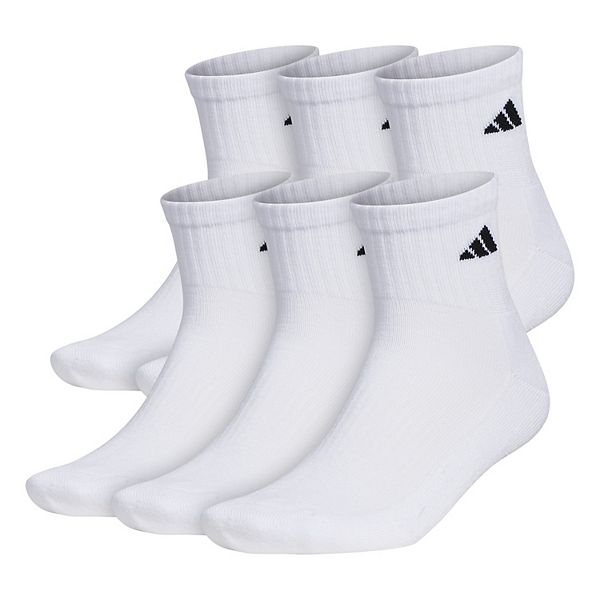 Men's adidas 6-pack Athletic Cushioned Quarter Socks