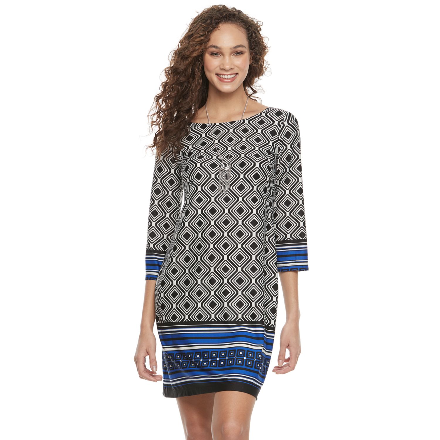 geometric shift dress