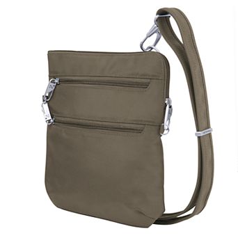 Travelon Anti-Theft Double Zip Classic Slim Crossbody Bag