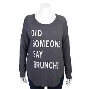 Juniors' Plus Size Grayson Threads Long Sleeve Raglan Graphic Tee