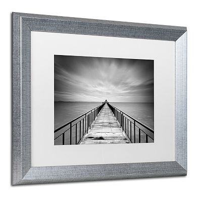 Trademark Fine Art Withstand Silver Finish Framed Wall Art