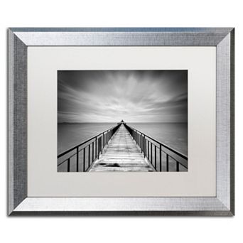 Trademark Fine Art Withstand Silver Finish Framed Wall Art