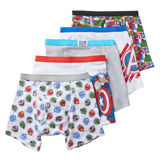 Spiderman Boys' Boxer Briefs, 5 Pack