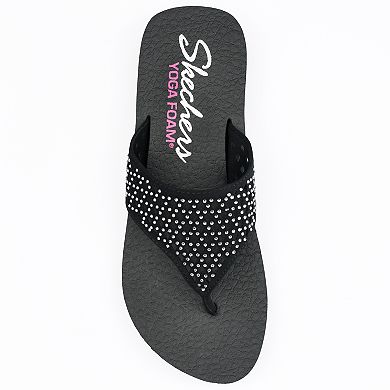 Skechers Vinyasa Women's Perforated Yoga Mat Wedge Flip-Flops