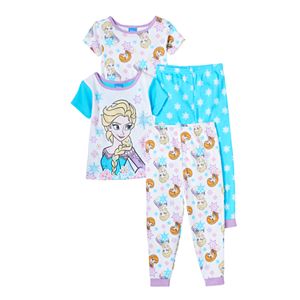 Disney's Frozen Elsa & Anna Toddler Girl 4-pc. Pajama Set
