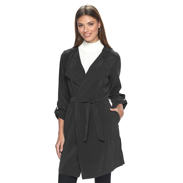 Women's Apt. 9® Draped Charmuese Trench Coat