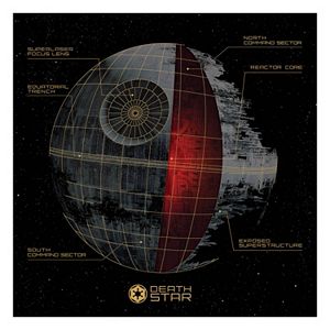 Star Wars Death Star Canvas Wall Art