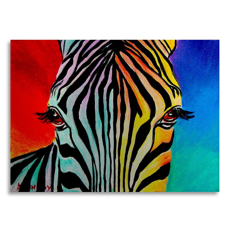 UPC 190836000067 product image for Trademark Fine Art Zebra Large Metal Wall Art, Multicolor, Medium | upcitemdb.com