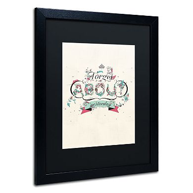 Trademark Fine Art A New Day Black Framed Wall Art