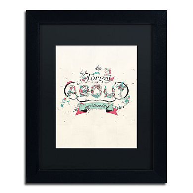 Trademark Fine Art A New Day Black Framed Wall Art