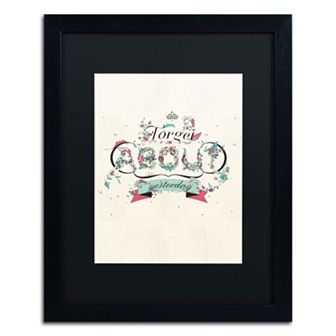 Trademark Fine Art A New Day Black Framed Wall Art