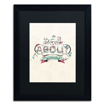 Trademark Fine Art A New Day Black Framed Wall Art