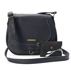 Stone & Co. Talia Phone Charging Saddle Bag