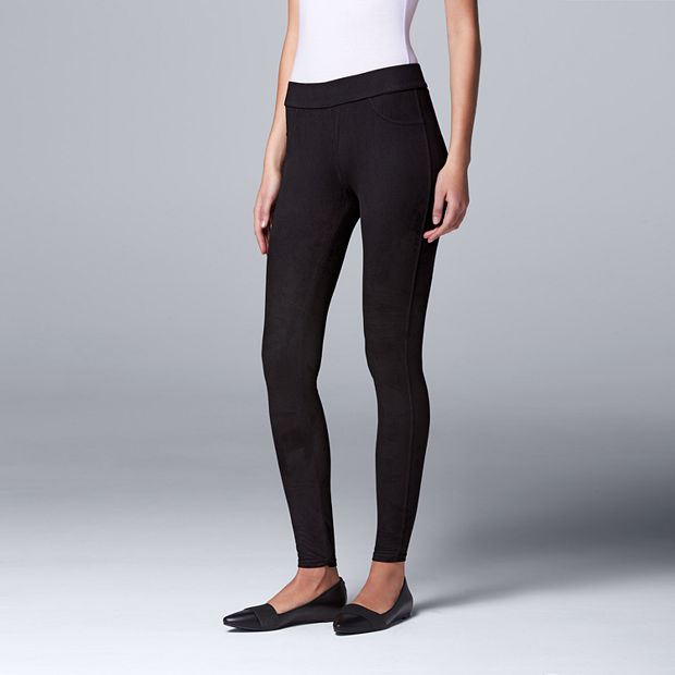 Simply Vera Vera Wang Black Leggings Size XXL - 50% off